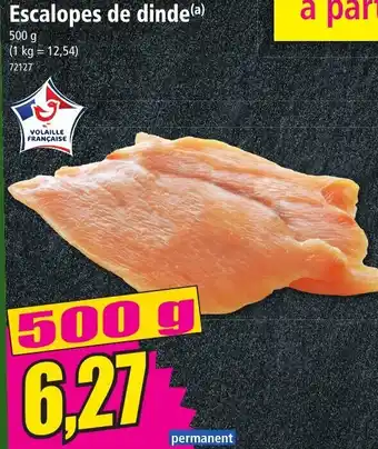 Escalopes de dinde 500g