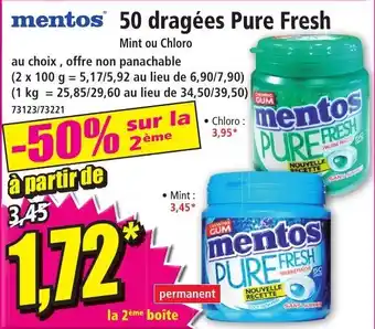 Mentos 50 dragees Pure Fresh