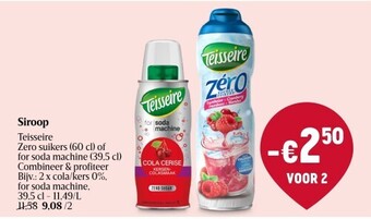 Delhaize Siroop teisseire aanbieding
