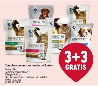 Delhaize Compleet menu voor honden of katten perfect fit aanbieding