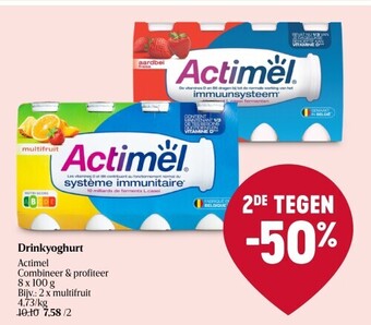 Drinkyoghurt actimel combineer & profiteer 8 x 100 g