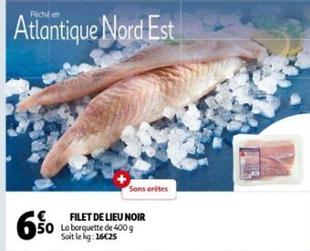 Auchan Filet De Lieu Noir 400g aanbieding