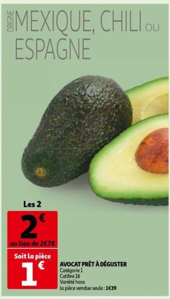 Auchan Avocat Pret A Deguster Les 2 aanbieding
