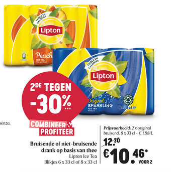 Delhaize Bruisende of niet-bruisende drank op basis van thee aanbieding