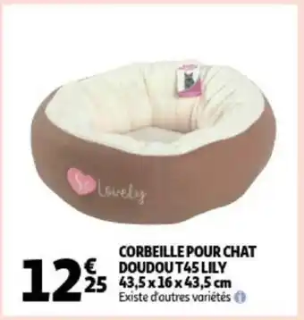 Auchan Corbeille pour chat doudou T45LY aanbieding
