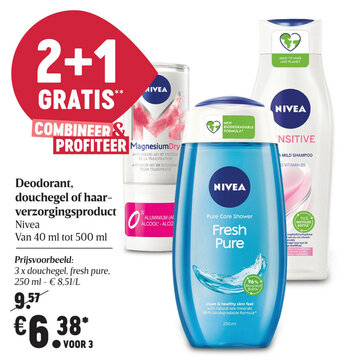 Delhaize Deodorant, douchegel of haarverzorgingsproduct aanbieding