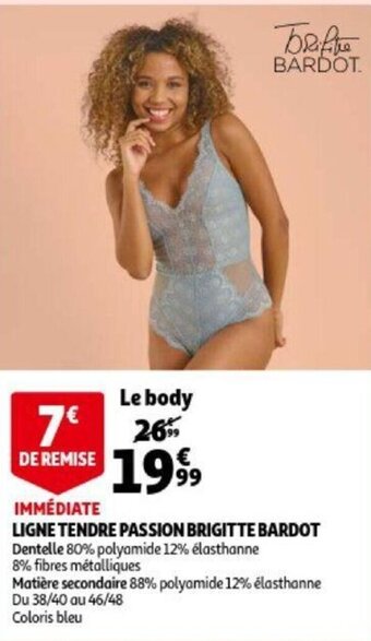 Auchan Ligne tendre passion brigitte bardot aanbieding