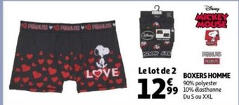 Boxers homme le lot de 2