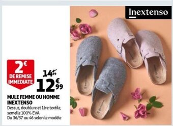 Mule femme ou homme inextenso
