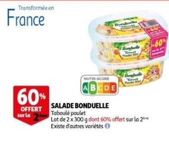 Auchan Salade bonduelle 2 x 300g aanbieding