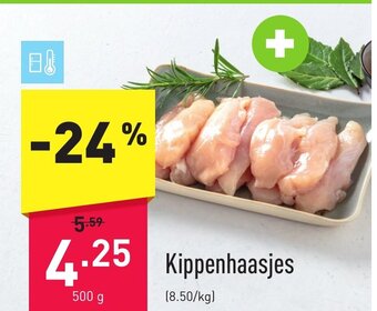 ALDI KIppenhaasjes 500g aanbieding