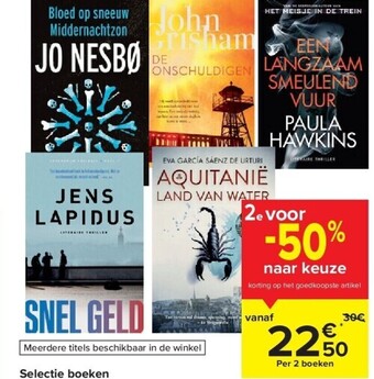 Carrefour Selectie boeken aanbieding