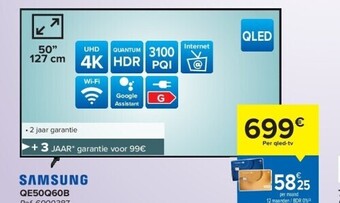 Carrefour Samsung qe50q60b uhd 4k led tv aanbieding