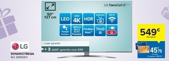 Carrefour Lg 50nano786qa uhd 4k led tv aanbieding