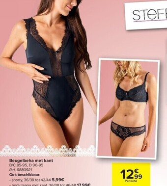 Carrefour Beugelbeha met kant aanbieding