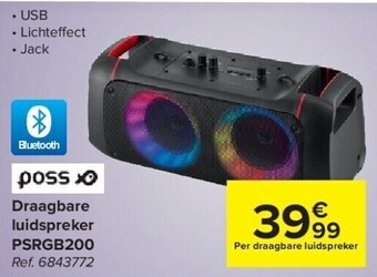Carrefour Draagbare luidspreker psrgb200 aanbieding