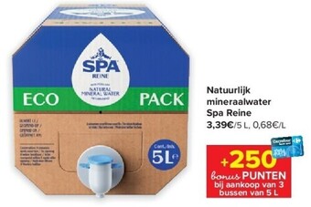 Carrefour Natuurlijk mineraalwater spa reine aanbieding