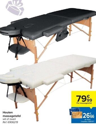 Carrefour Houten massagetafel aanbieding