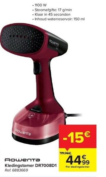 Carrefour Kledingstomer dr7008d1 aanbieding