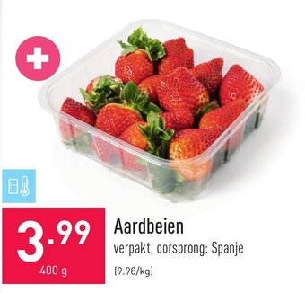ALDI Aardbeien 400g aanbieding