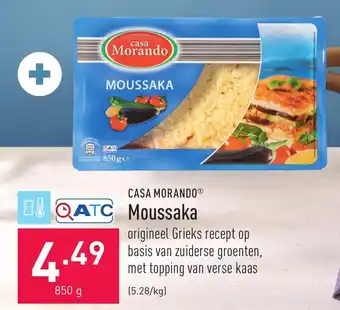 ALDI Casa Morando Moussaka 850g aanbieding