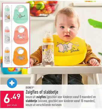 ALDI Disney Zuigfles of Slabbetje Per Stuk aanbieding