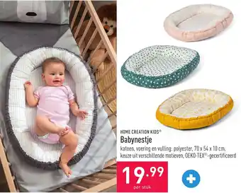 ALDI Home Creation Kids Babynestje 70 x 54 x 10 cm Per Stuk aanbieding