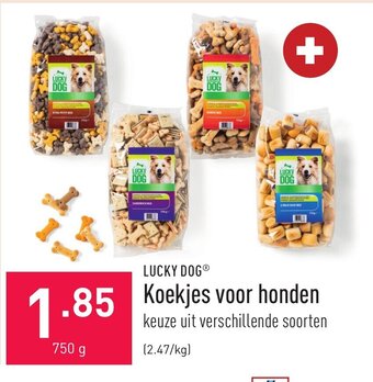 ALDI Lucky Dog Koekjes voor honden 750g aanbieding