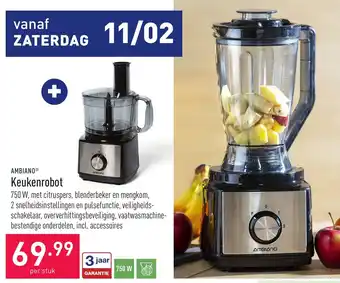 ALDI Ambiano Keukenrobot 750W Per Stuk aanbieding