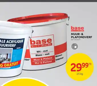 Brico Base Line Muur- & Plafondverf 25 kg aanbieding
