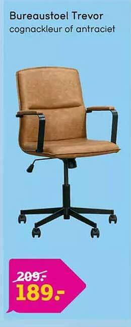Leen Bakker Bureaustoel trevor aanbieding