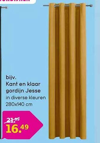 Leen Bakker Kant en klaar gordijn jesse aanbieding