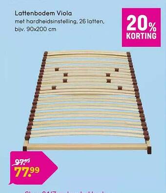 Leen Bakker Lattenbodem viola aanbieding