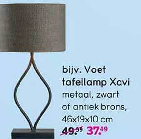 Leen Bakker Voet tafellamp xavi aanbieding