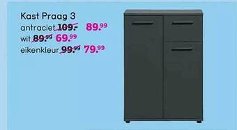 Leen Bakker Kast praag 3 aanbieding