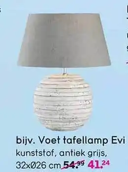 Leen Bakker Voet tafellamp evi aanbieding