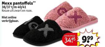 Kruidvat Mexx pantoffels aanbieding
