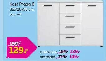 Leen Bakker Kast praag 6 aanbieding