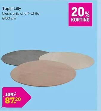 Leen Bakker Tapijt lilly aanbieding