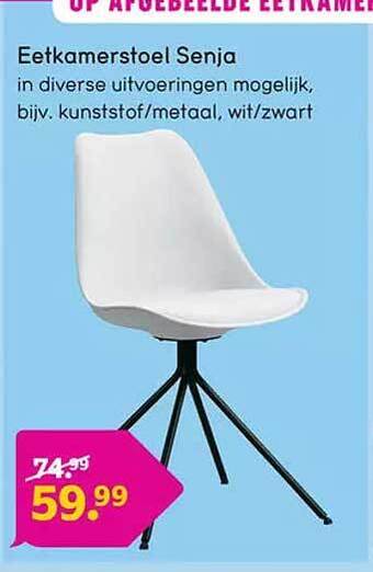 Leen Bakker Eetkamerstoel senja aanbieding