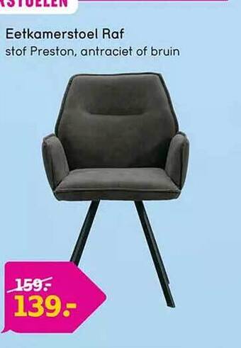 Leen Bakker Eetkamerstoel raf aanbieding