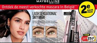Kruidvat Maybelline lash sensational sky high mascara aanbieding