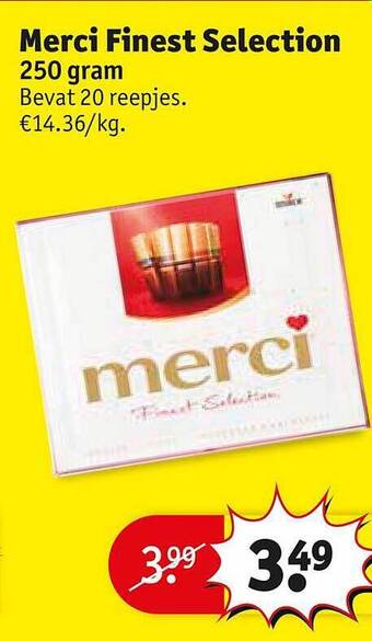 Kruidvat Merci finest selection aanbieding