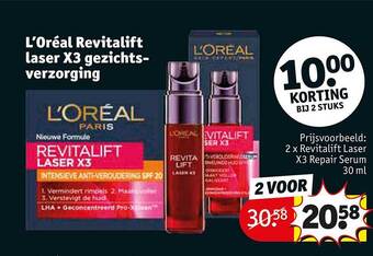 Kruidvat L'oréal revitalift laser x3 gezichtsverzorging aanbieding