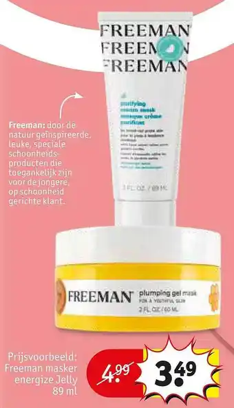 Kruidvat Freeman masker aanbieding