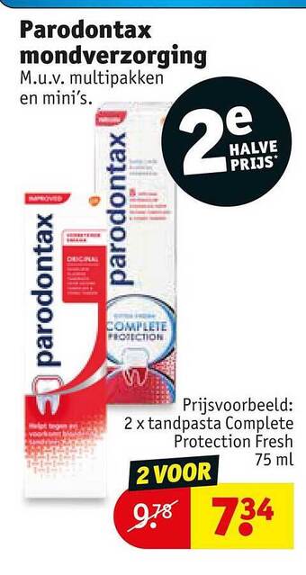Kruidvat Parodontax mondverzorging aanbieding
