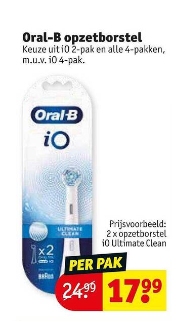 Kruidvat Oralb opzetborstel aanbieding