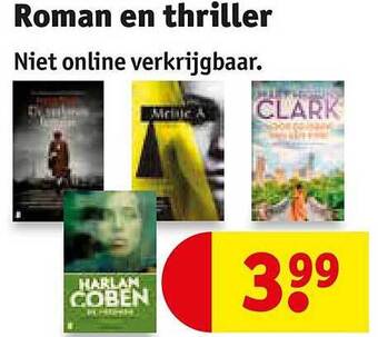 Kruidvat Roman en thriller aanbieding