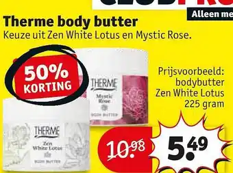 Kruidvat Therme body butter aanbieding