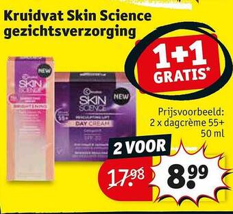Kruidvat Kruidvat skin science gezichtsverzorging aanbieding